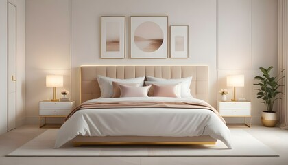 Photo interior modern design room 3d illustration