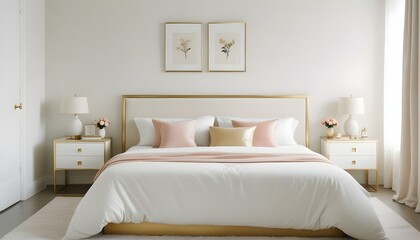 Naklejka premium Photo interior modern design room 3d illustration