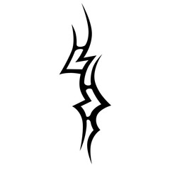 Simple Tattoo design. Tattoo tribal design vector. Art tribal tattoo Stencil.