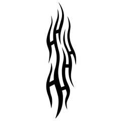 Simple Tattoo design. Tattoo tribal design vector. Art tribal tattoo Stencil.