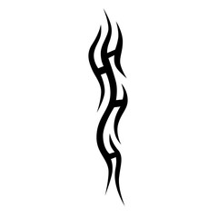 Simple Tattoo design. Tattoo tribal design vector. Art tribal tattoo Stencil.
