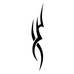 Obraz premium Simple Tattoo design. Tattoo tribal design vector. Art tribal tattoo Stencil.