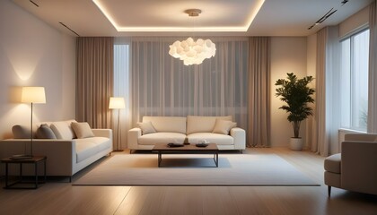Photo interior modern design room 3d illustration