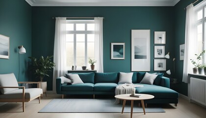 Photo interior modern design room 3d illustration