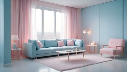 Photo interior modern design room 3d illustration