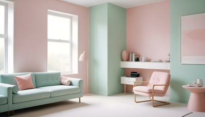 Photo interior modern design room 3d illustration