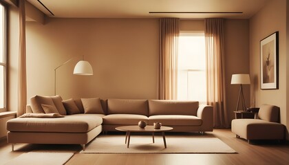 Fototapeta premium Photo interior modern design room 3d illustration