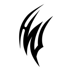 Tattoo simple designs. Tattoo tribal vector designs. Art tribal tattoo sketch.