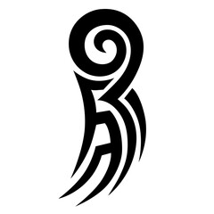 Tattoo simple designs. Tattoo tribal vector designs. Art tribal tattoo sketch.