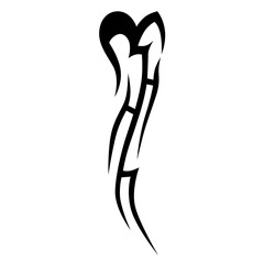Tattoo simple designs. Tattoo tribal vector designs. Art tribal tattoo sketch.