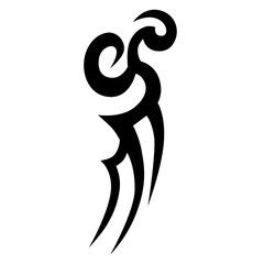 Tattoo simple designs. Tattoo tribal vector designs. Art tribal tattoo sketch.
