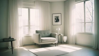 Photo interior modern design room 3d illustration