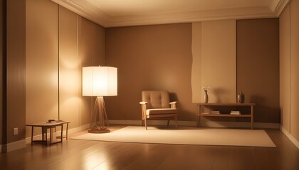 Photo interior modern design room 3d illustration