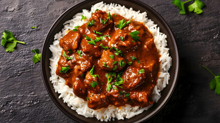 Fototapeta premium Butter Chicken Curry Village Square Laser Show
