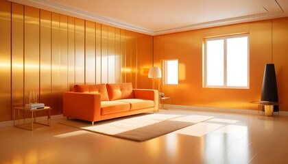 Photo interior modern design room 3d illustration
