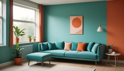 Photo interior modern design room 3d illustration