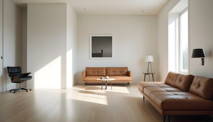 Fototapeta premium Photo interior modern design room 3d illustration