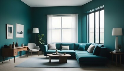 Photo interior modern design room 3d illustration