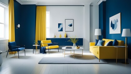 Photo interior modern design room 3d illustration