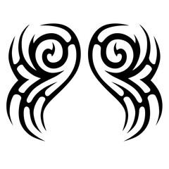 Tattoo designs. Tattoo tribal vector designs. Art tribal tattoo.