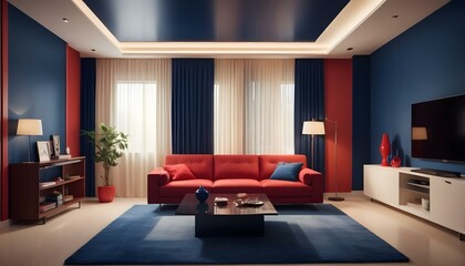 Photo interior modern design room 3d illustration