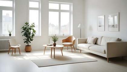 Fototapeta premium Photo interior modern design room 3d illustration