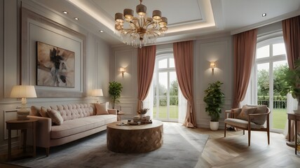 Fototapeta premium interior design british style