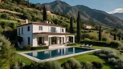Fototapeta premium external italian villa