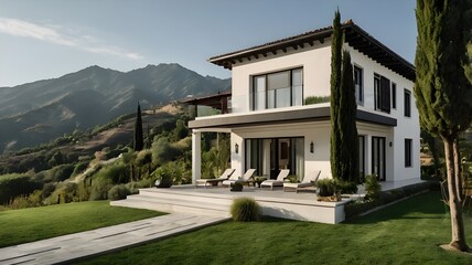 Fototapeta premium external italian villa