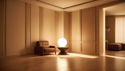 Photo interior modern design room 3d illustration