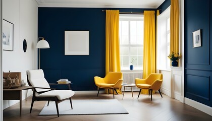 Photo interior modern design room 3d illustration