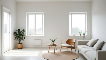 Fototapeta premium Photo interior modern design room 3d illustration