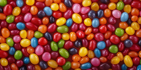 Fototapeta premium A pile of colorful jelly beans