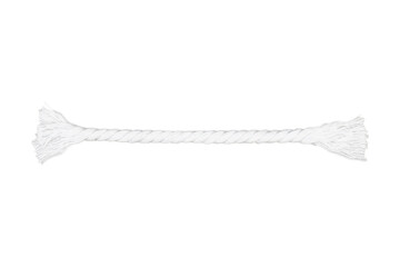 Straight white rope isolated transparent
