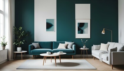 Photo interior modern design room 3d illustration