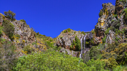 Faia da Água Alta Waterfall Walking Route, Douro International Natural Park, ZEC, ZEPA, Biosphere Reserve, Portugal, Europe