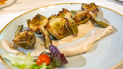 Grilled Artichokes, Spanish Cuisine, Spanish Gastronomy, Spain, Europe