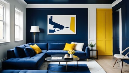 Photo interior modern design room 3d illustration