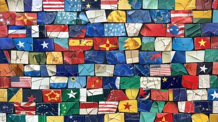 Mosaic of Flags.