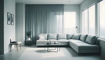 Photo interior modern design room 3d illustration