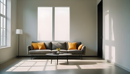 Photo interior modern design room 3d illustration