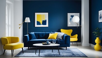 Photo interior modern design room 3d illustration