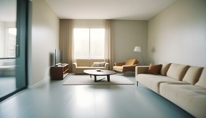 Fototapeta premium Photo interior modern design room 3d illustration