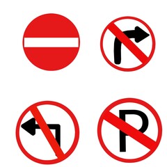traffic signs. Street sign. road signs