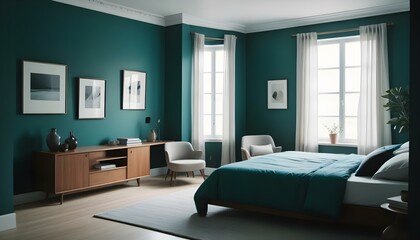 Photo interior modern design room 3d illustration