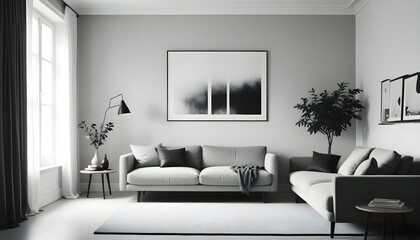 Photo interior modern design room 3d illustration