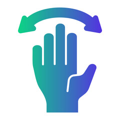 Obraz premium hello Gradient icon