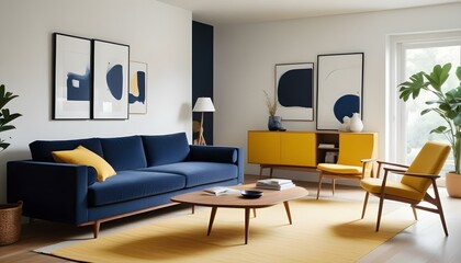 Photo interior modern design room 3d illustration