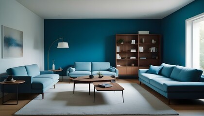 Photo interior modern design room 3d illustration