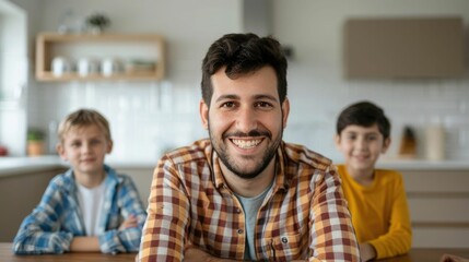 Fototapeta premium Family Gathered Around Table Playing Board Games Enjoying Time Laughter and Bonding Together in a Cozy Casual Indoor Setting